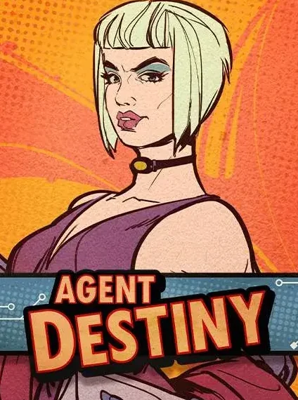 Decorative casino game artwork for Golden Lion: Agent Destiny