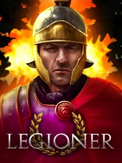 Decorative casino game artwork for Golden Lion: Legioner